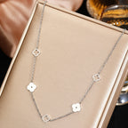 Collier avec Pendentif Trèfle à 4 Feuilles argent