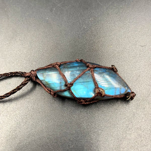 Necklace with Labradorite Stone 