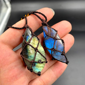 Necklace with Labradorite Stone 