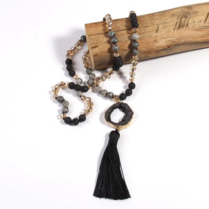 Bohemian Wood Necklace 