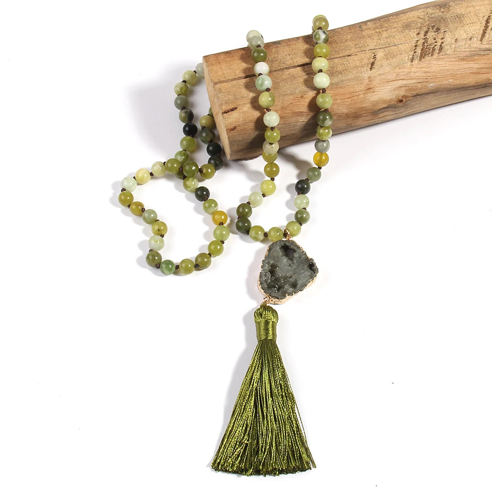 Bohemian Wood Necklace 