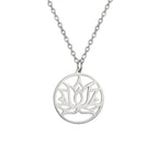 Collier Bouddhiste Fleur de Lotus argent