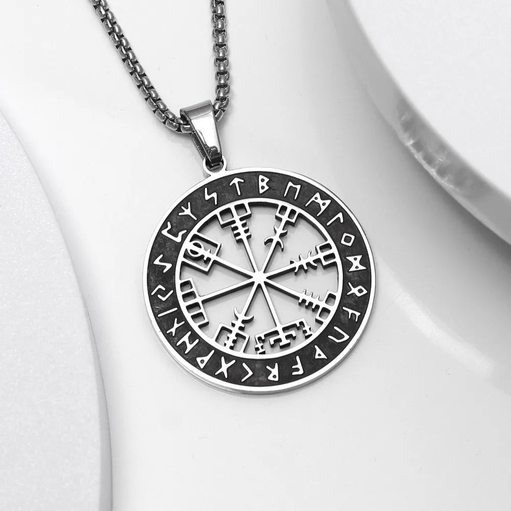 Colier Busolă Vegvisir Pandantiv Viking
