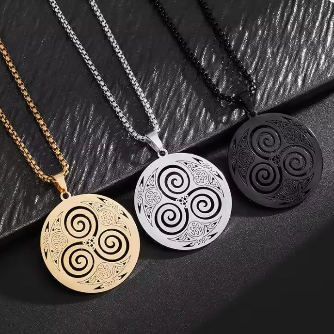 Keltský náhrdelník přívěsek Triskel Viking muž žena nordický 