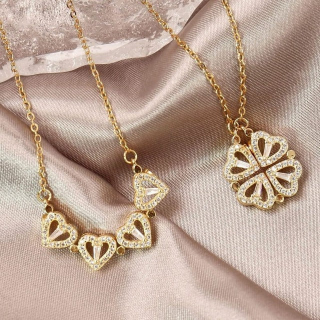 Collana con cuore Vnox da donna, cuore con pietra portafortuna Ti amo Collane di gioielli per mamma, fidanzata, moglie, regalo per la festa della mamma 36 Collana con cuore Vnox da donna, cuore con pietra portafortuna Ti amo Collane di gioielli per mamma, fidanzata, moglie, regalo per la festa della mamma 36