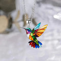 Collier Colibri Arc-en-Ciel