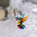 Collier Colibri Arc-en-Ciel