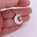 Collar Colgante de Media Luna para Mujer