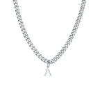Herenketting met gepersonaliseerde initiaalhanger a