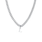 Herenketting met gepersonaliseerde initiaalhanger l 
