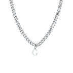 Herenketting met gepersonaliseerde initiaalhanger g