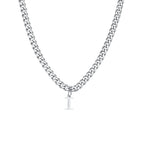 Herenketting met gepersonaliseerde initiaalhanger i