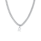 Herenketting met gepersonaliseerde initiaalhanger r