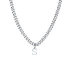 Herenketting met gepersonaliseerde initiaalhanger s