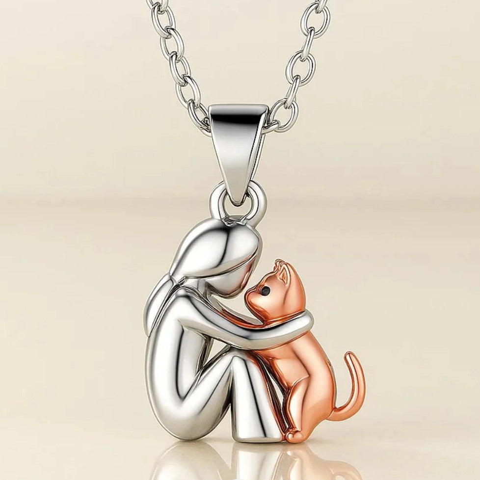 Collier d'Amour Câlin Chat et Maître
