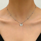 Butterfly back necklace - back chain for women 