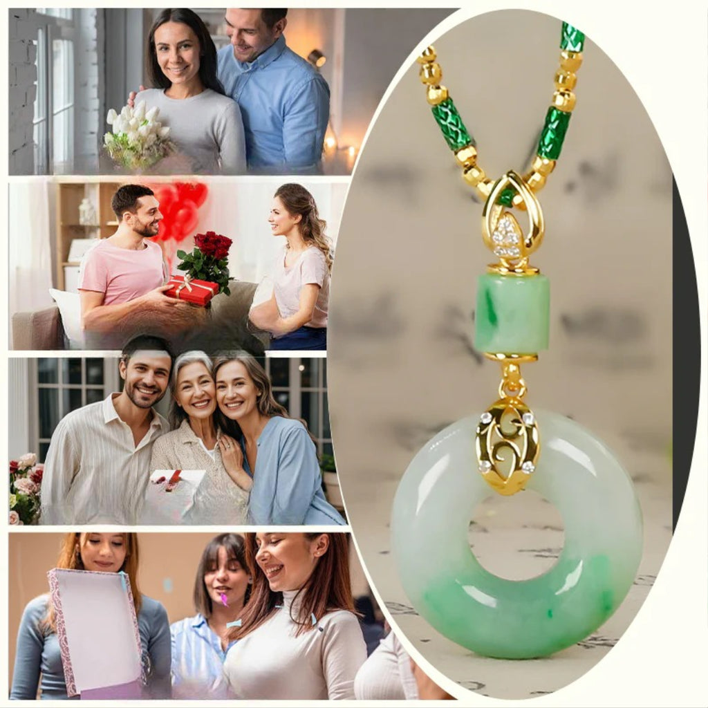 Collier de Paix et Bénédiction en Jade Hetian