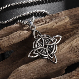 Collier de Protection Noeud de Sorcière Pendentif Wiccan