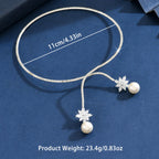 Collier élégant brillant avec perles