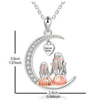 Necklace and its "mother and daughter" pendant