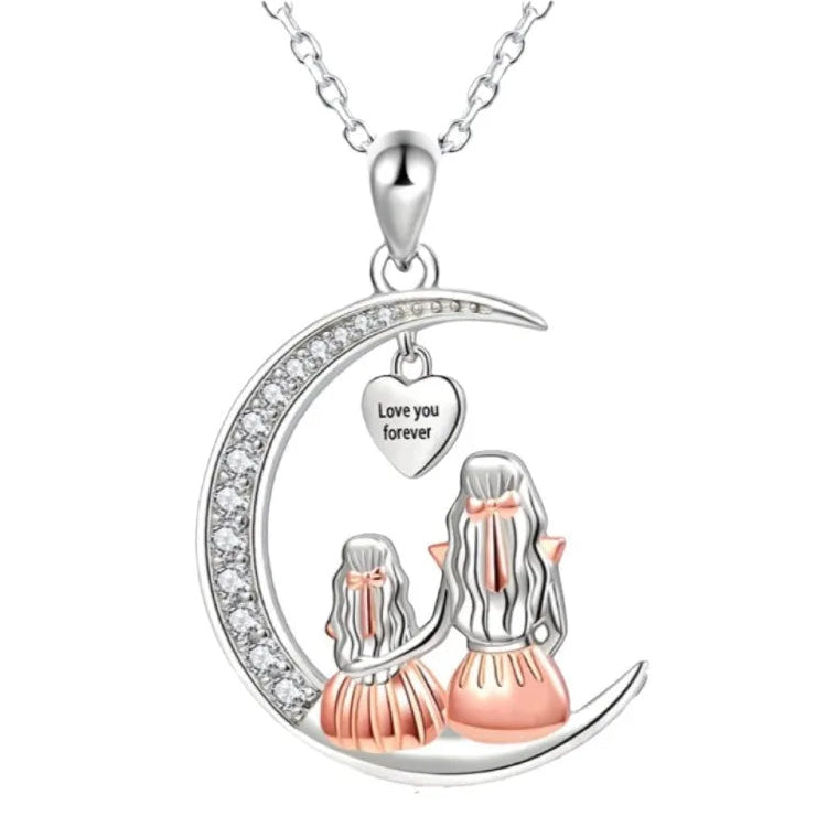 Necklace and its "mother and daughter" pendant