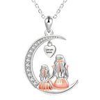 Necklace and its "mother and daughter" pendant