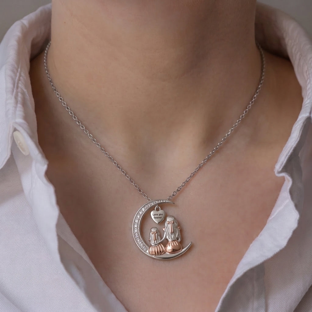 Necklace and its "mother and daughter" pendant 