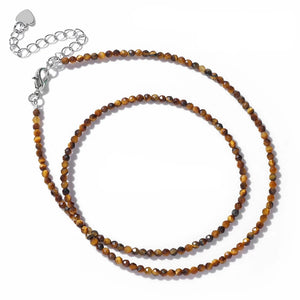 Collier Femme Pierre Oeil de Tigre