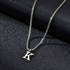 Férfi nyaklánc k betűs medállal