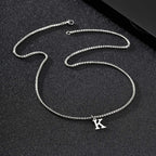 Férfi nyaklánc betűs medállal