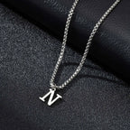 Férfi nyaklánc n betűs medállal