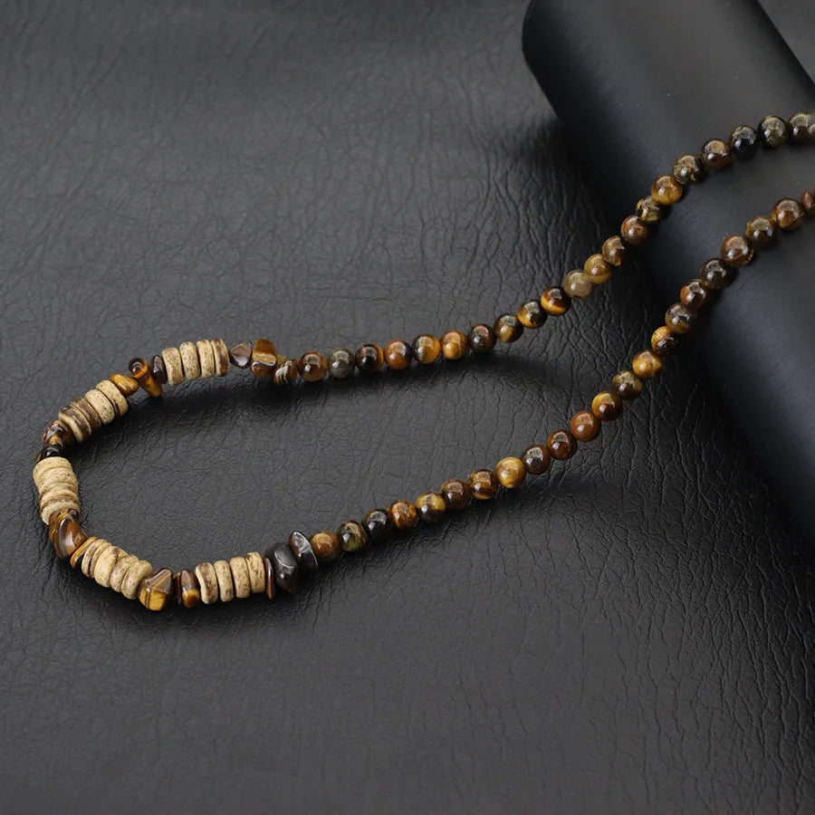 Collier Homme Pierre Oeil de Tigre