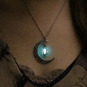 Collier Lune Lumineux