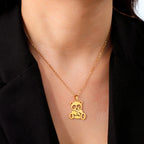 Collar Panda Lindo Oro