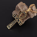 Náhrdelník Prívesok Amulet Kríž Ankh Egypt zlato štýl 1