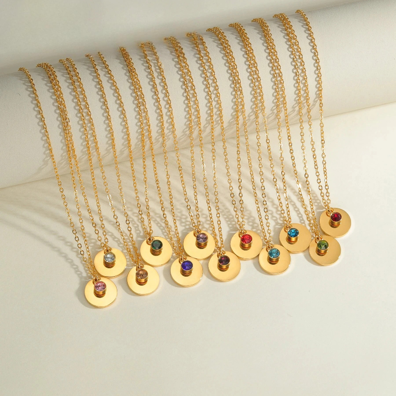 Collier Pendentif avec Pierre de Naissance