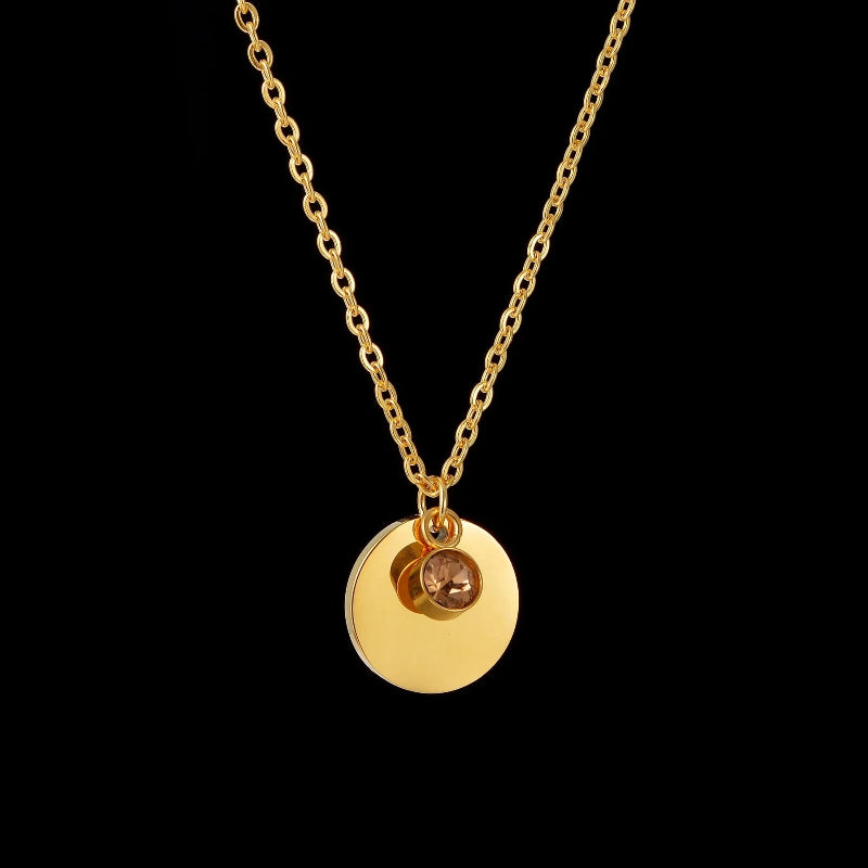 Collier Pendentif avec Pierre de Naissance