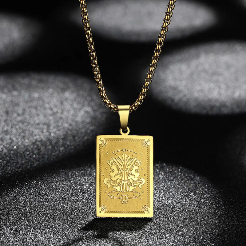 Collier Pendentif avec Signe du Zodiaque or