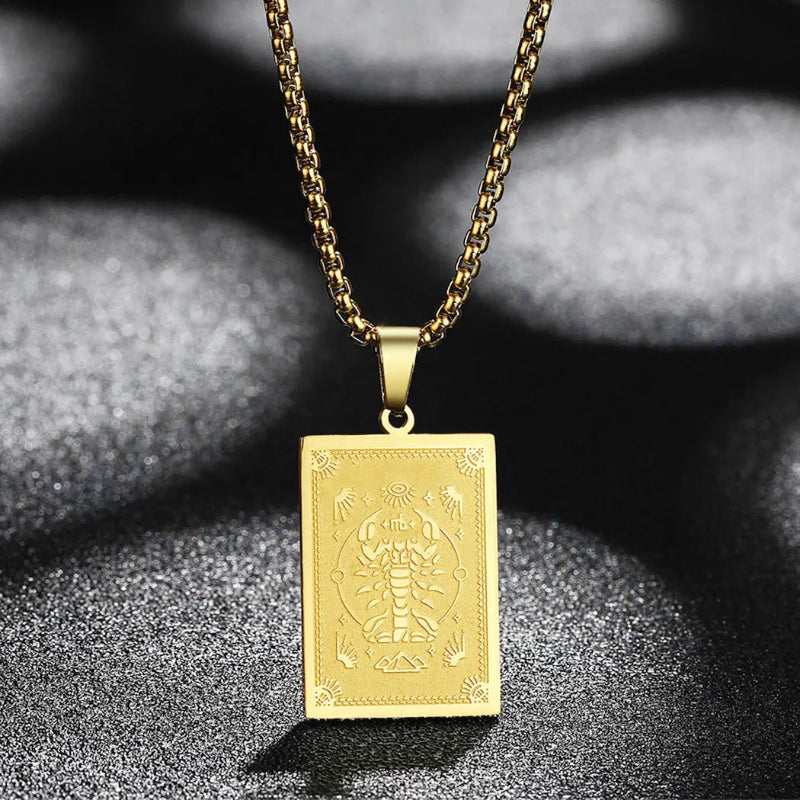 Collier Pendentif avec Signe du Zodiaque