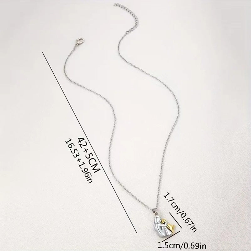 Collana Pendente Abbraccio Cane e Padrone 