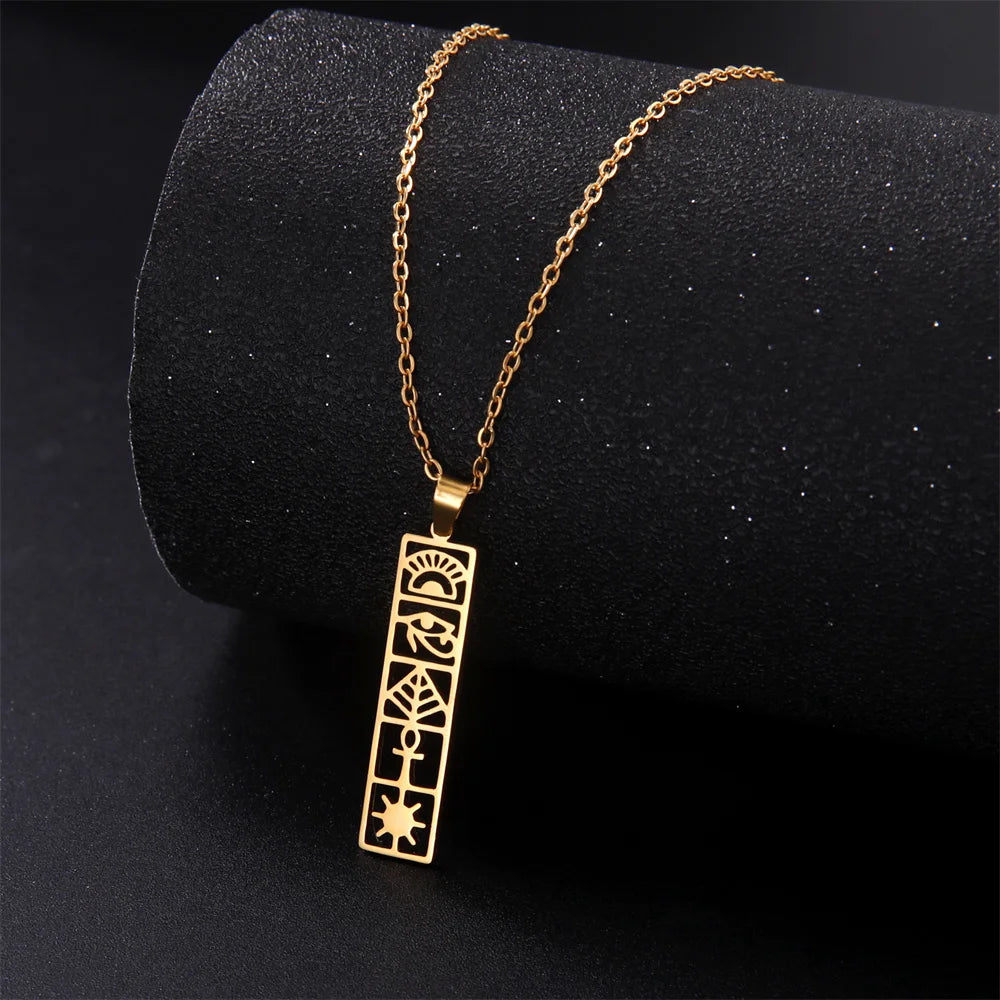 Anhänger Halskette Kartusche Hieroglyphen Ägypten 