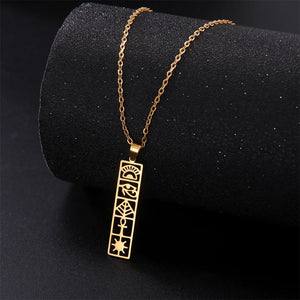 Cartouche Pendant Necklace Hieroglyphs Egypt 