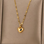 Collier Pendentif Coeur Doré