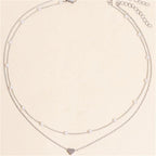 Collier Pendentif Coeur & Perles