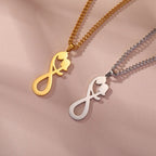 Collier Pendentif Couple Infini argent