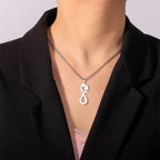 Collier Pendentif Couple Infini argent