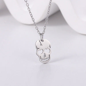 Collier Pendentif Crâne argent