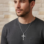 Collier & Pendentif Crucifix Homme Jésus Croix