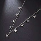 Collar Colgante Estrella Astrología plata