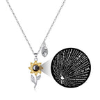 Collier Pendentif Fleur de Tournesol